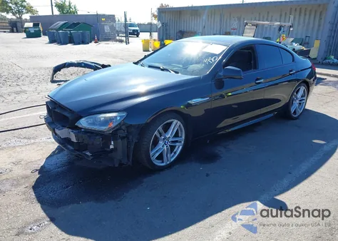 2015 BMW 650I Gran Coupe из США, поврежденный, VIN WBA6B2C57FD799149